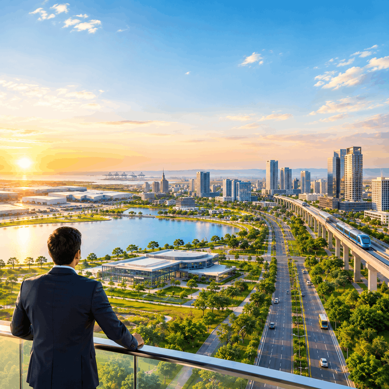 Dholera Smart City aerial view